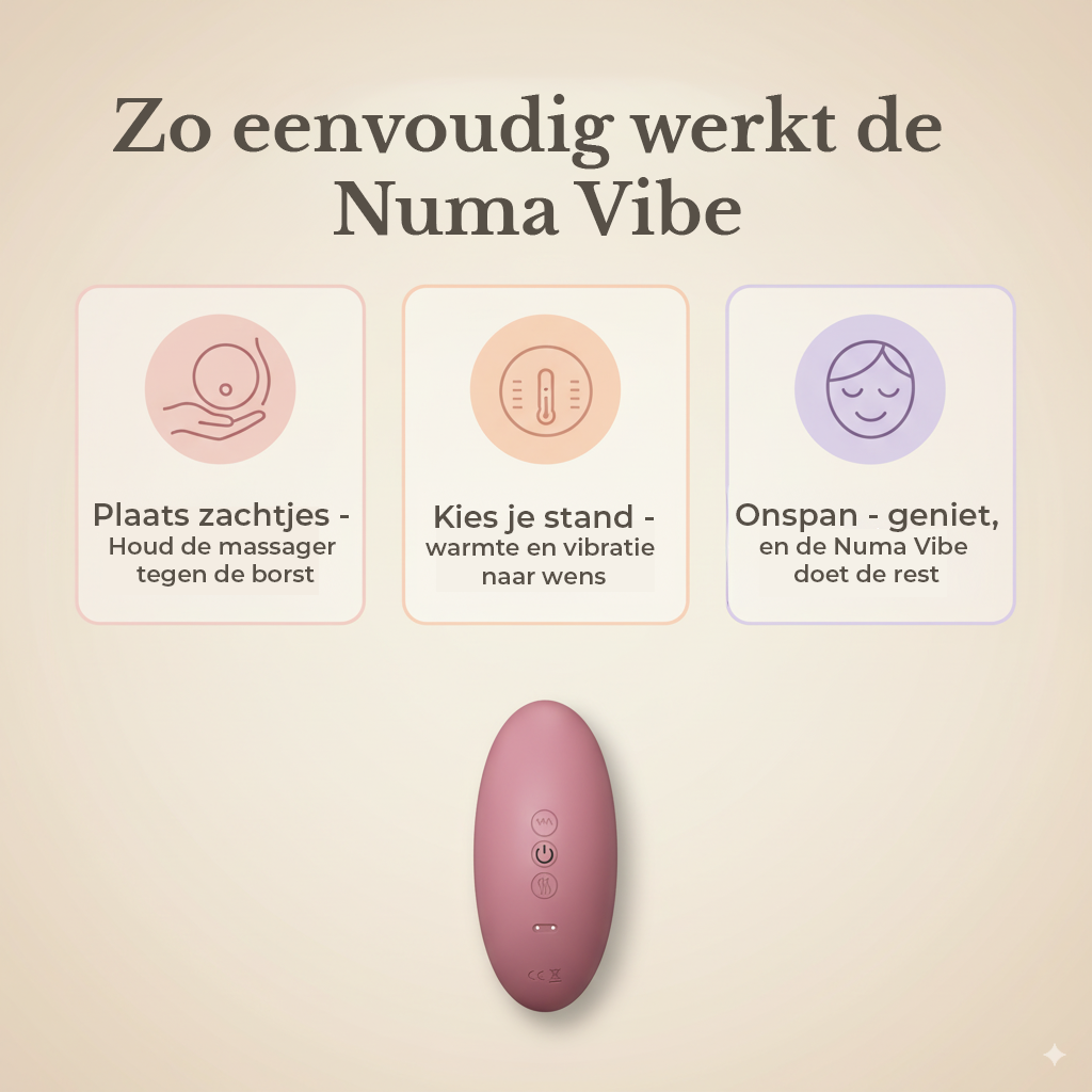 Numa Vibe Borstmassage apparaat